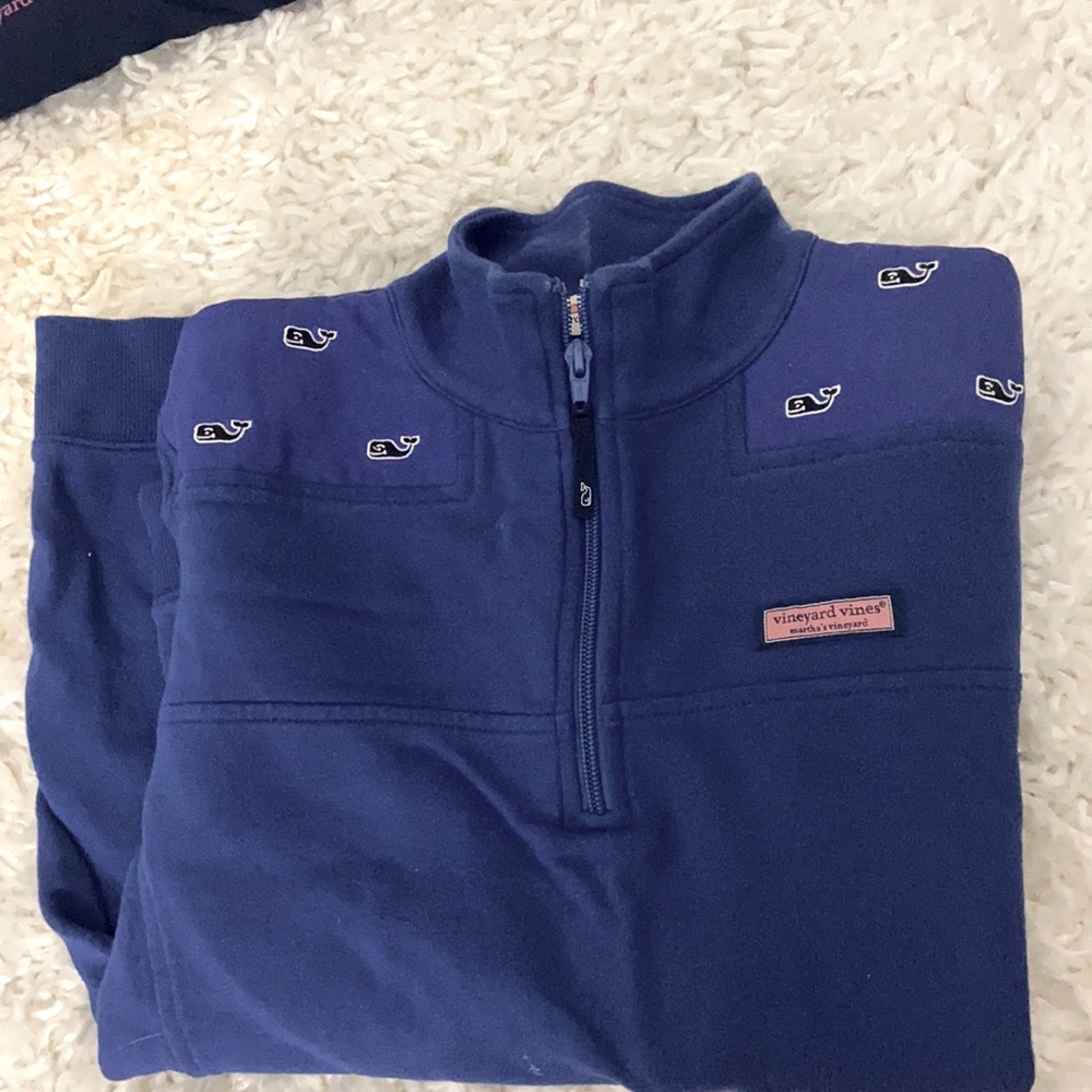 Vineyard vines navy quarter zip